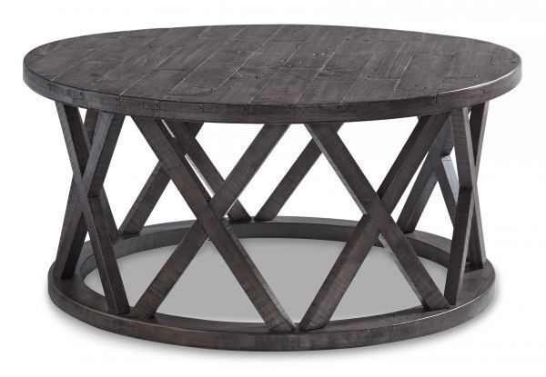 Picture of Sharzane - Gray Round Cocktail Table