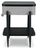 Picture of Jorvalee - Gray & Black Accent Table with Speakers